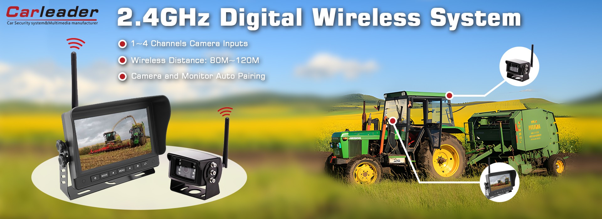 2.4GHZ ລະບົບໄຮ້ສາຍແບບດິຈິຕອນ