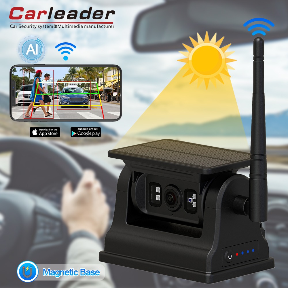 Carleader 1080p ກ້ອງສະມຸນໄພແສງຕາເວັນ WiSless RV Backup ສໍາລັບ iOS Android