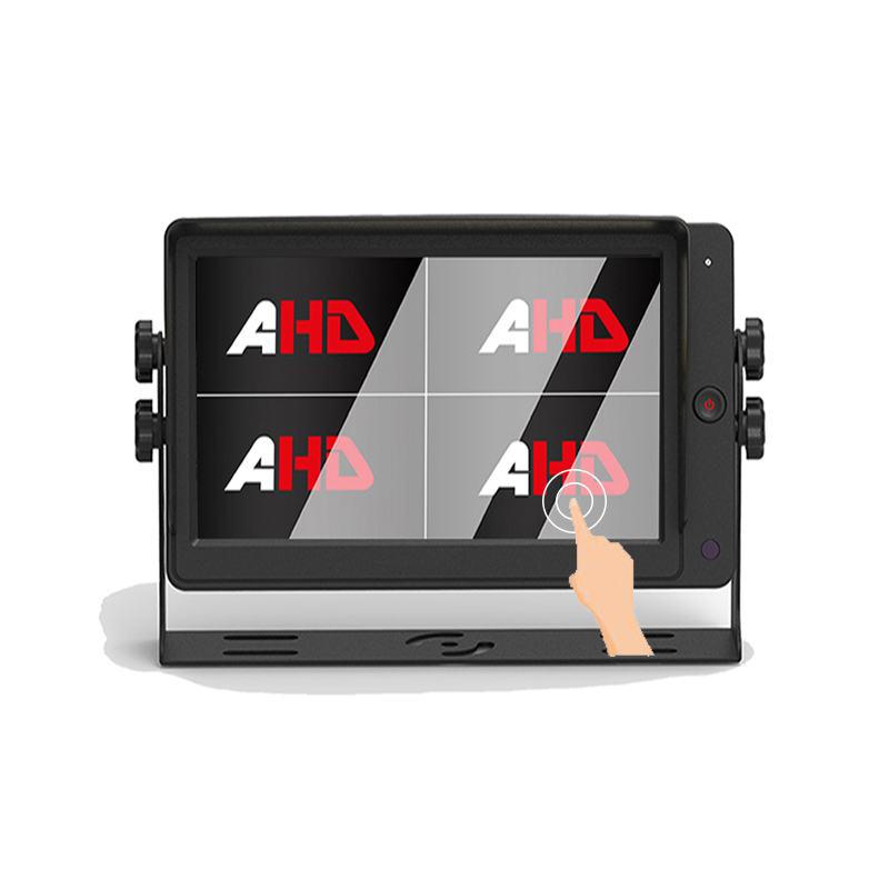 Carleader 7 ນິ້ວ 4CH Quad Split Display Touch Screen AHD Monitor ສໍາລັບການເຝົ້າລະວັງຍານພາຫະນະທີ່ຊັດເຈນ, ເຊື່ອຖືໄດ້