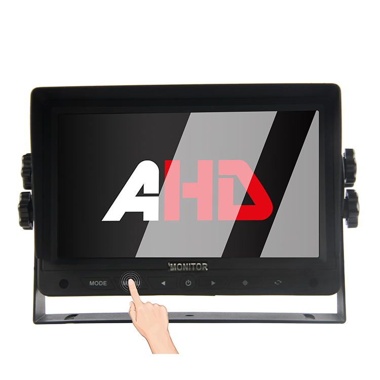 7 ນິ້ວ 2CH AHD Inputs Car Monitor ທີ່ມີປຸ່ມສໍາຜັດ