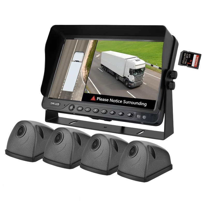 ລະບົບ AVM 7 ນິ້ວ 360 ມີ AI Blind Spot Detection ແລະກ້ອງຖ່າຍຮູບ 1080P