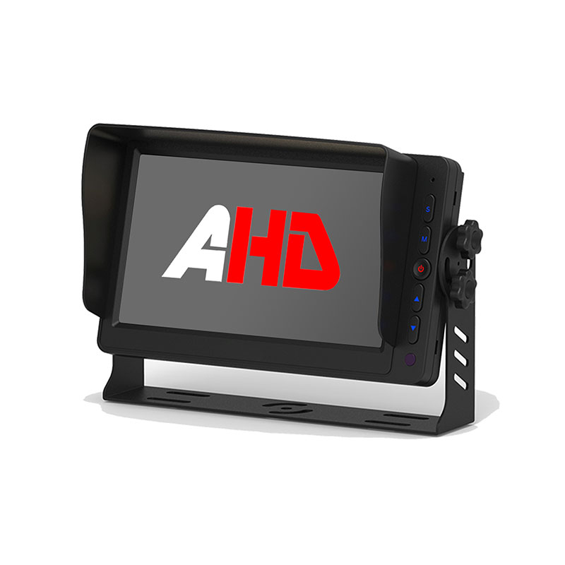 ຈໍພາບຍານພາຫະນະ 7 ນິ້ວ AHD ມີ 5 ປຸ່ມ Backlit ແລະອິນພຸດວິດີໂອຄູ່