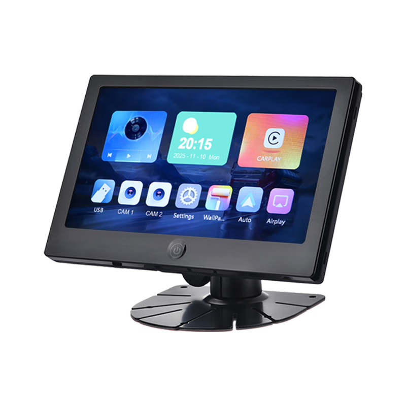 7 ນິ້ວ IPS 2AV AHD Vehicle Monitor ຮອງຮັບ CarPlay Multimedia