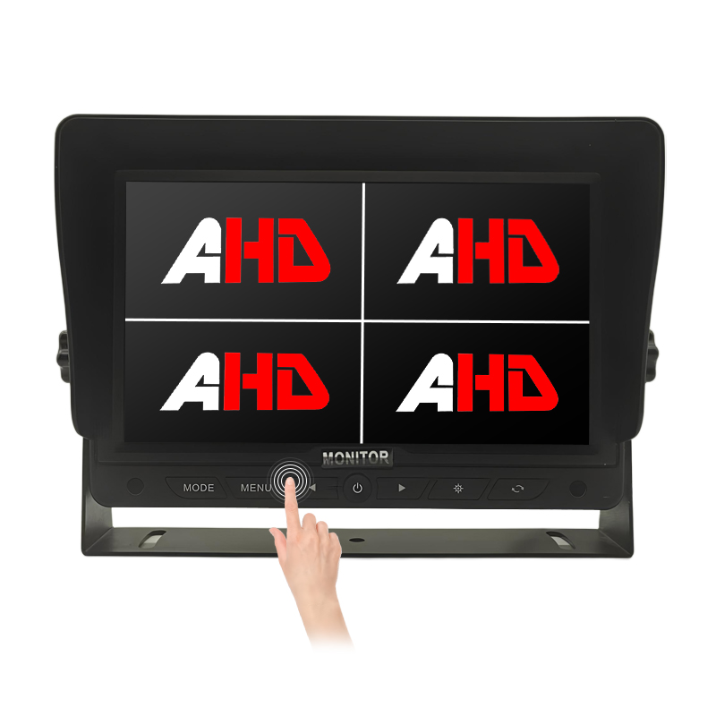 7 ນິ້ວ Quad Split Screen AHD Touch Buttons Reversing Monitor