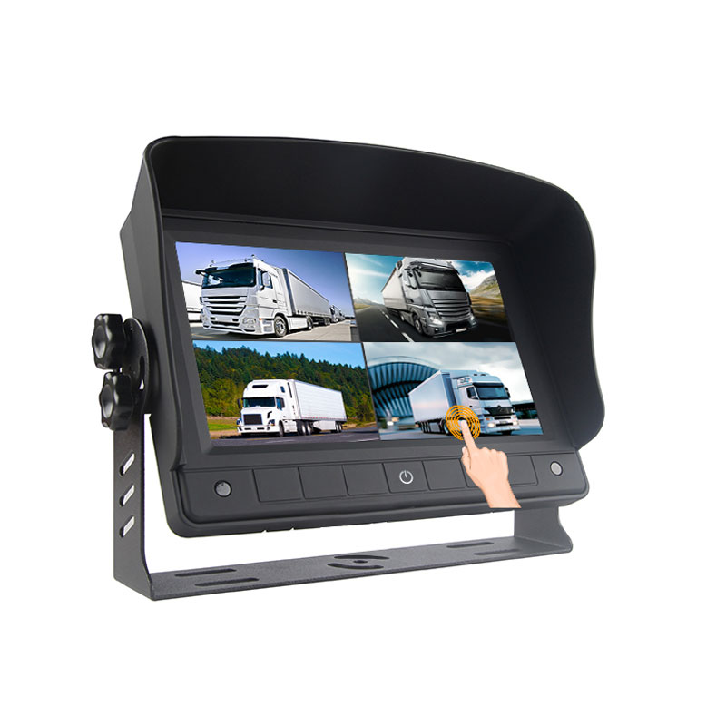 ຈໍສໍາຜັດ 7 ນິ້ວ Quad Split Display Vehicle AHD Monitor