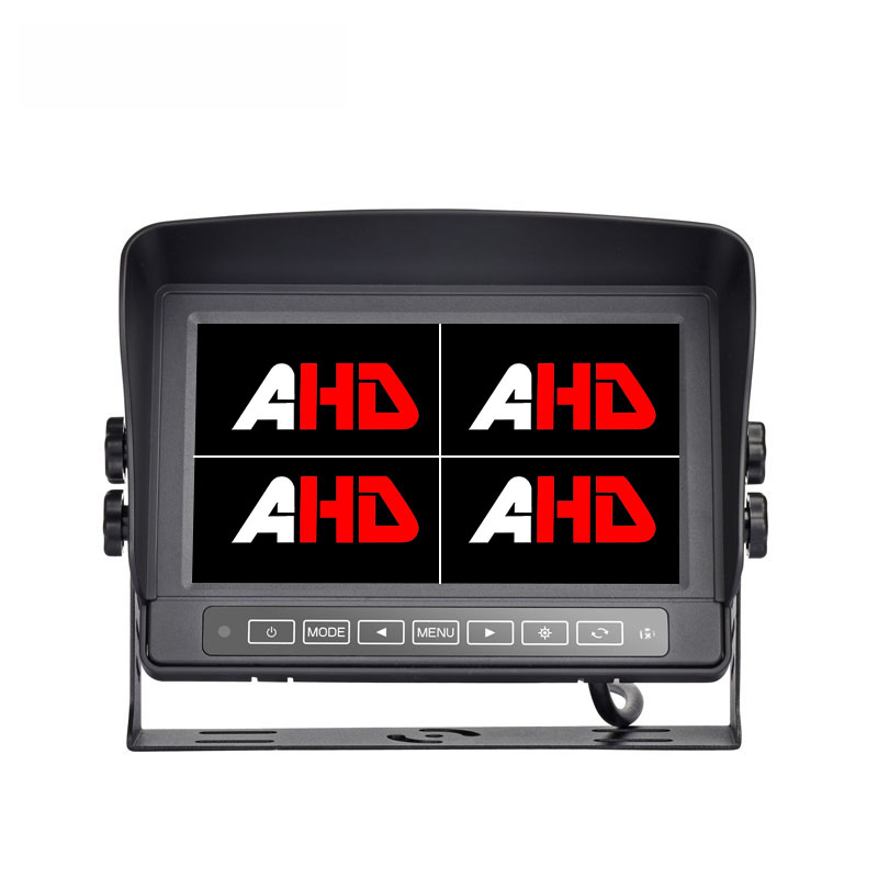 ຈໍສະແດງຜົນ AHD Quad ກັນນໍ້າ 7 ນິ້ວທີ່ມີເຮືອນໂລຫະແລະການຄວບຄຸມການສໍາພັດ