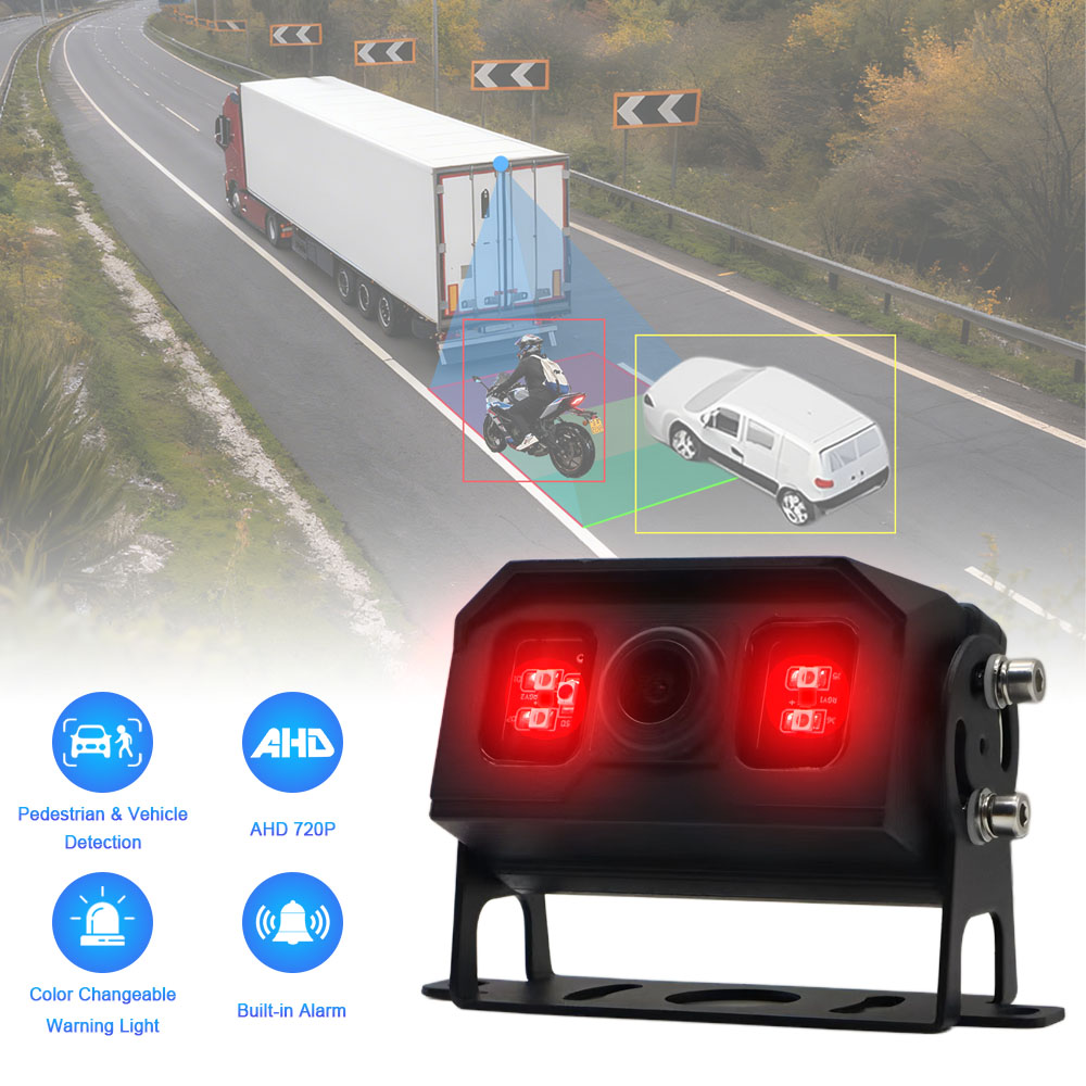 AI AI Blind Spot Detection Camera View Rear View Camera Built-in Sound & Light Alarm